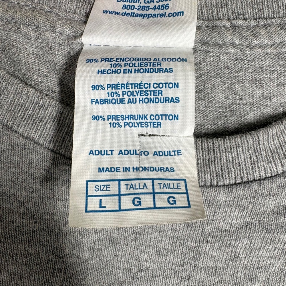 Vintage Delta Pro Weight Alaska Wildlife Graphic T-Shirt Grey Y2k Mens Large View 5
